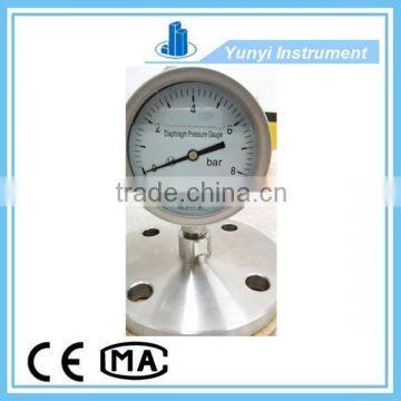 steel flange oill filled pressure gauge