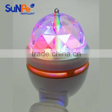 Self Rotating USB Plug Plastic RGB Mini Disco Night Light photo-5