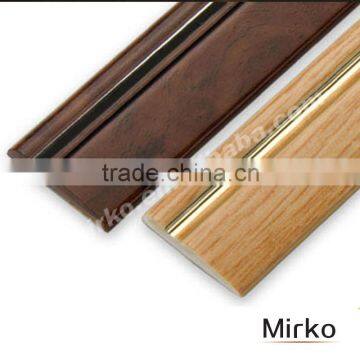 silver design pvc floor skirting board