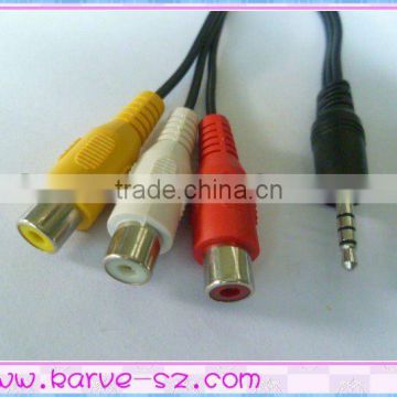 DC 3.5 M TO 3RCA FEMALE CABLE