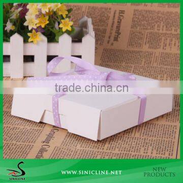 Sinicline Cake Box With Ribbon Tape for Birthday and Party