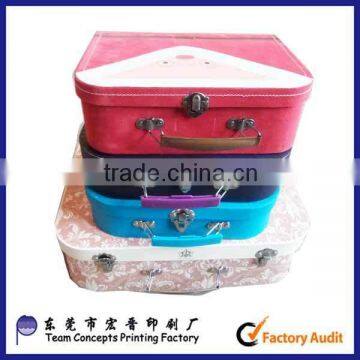 Custom Paper Suitcase Box With Color Painted Metal Handle photo-2