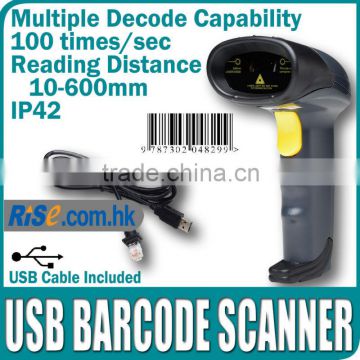 Reader Bar Code POS Handheld 100 times/sec Cable New Laser USB Barcode Scanner