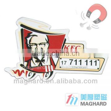 KFC brand promotion item rubber magnet souvenir