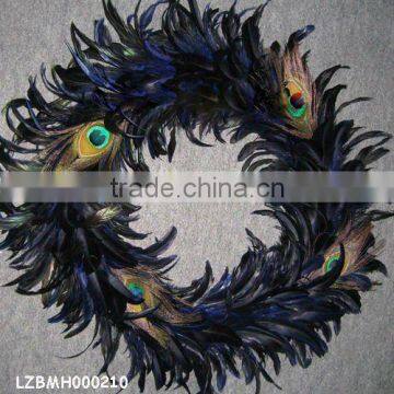 coque feather Christmas Wreath LZBMH000210