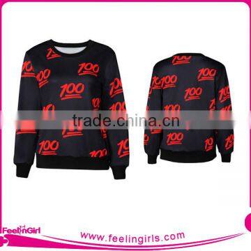 Sublimation Extra Long Cheap Wholesale Custom Crewneck Sweatshirts