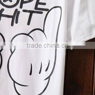 China Wholesale Breathable Organic Cotton Fancy Printed Teen Girl t Shirt photo-6