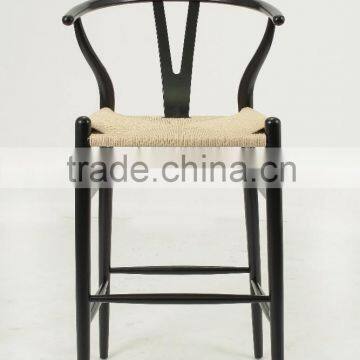 Hans Wegner Wooden Black Arm Y Barstool/ Wishbone Chair(CH-512R) photo-2