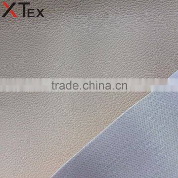 ivory color eco-friendly flame retardant pvc fabric laminated with french terry for modern white sectional sofa, headboard etc