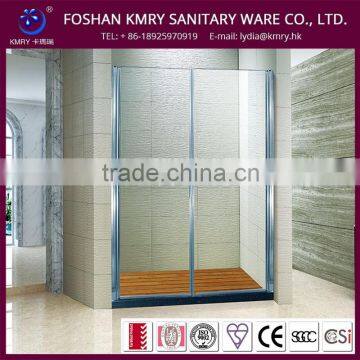 6MM Double Pivot Door frameless glass shower door (KD3011)