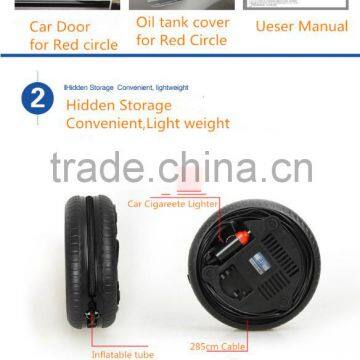 002 Portable 12V 260PSI Car Tire Tyre Inflator Pump Mini Digital Compressor Auto Stop Pump Car Bike Tyre Air Inflator