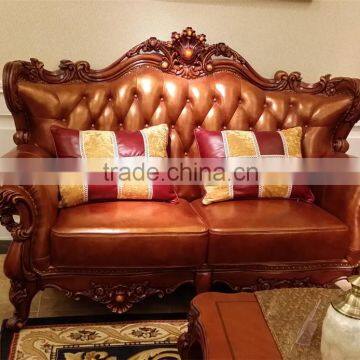 China Sofa Solid Wood Carving Sofa French Antique Bedroom Furniture Sets photo-5