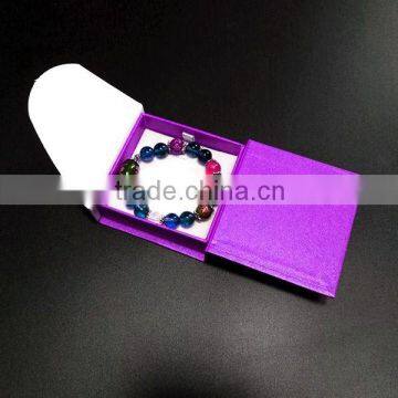 Luxury custom velvet foam insert jewelry box for necklace