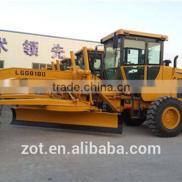 SDLG 180HP motor grader LGG8180 with Shanghai/cummins engine ZF6WG180 transmission