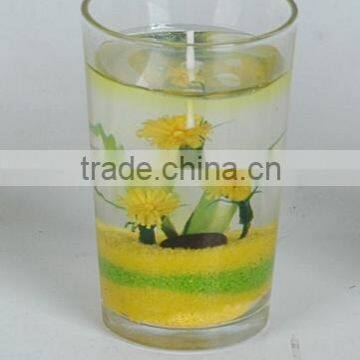 Decorative Champagne Gel Candles Manufacture in China