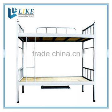 Military bunk bed with small shoe rack