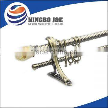 28/19mm Double Curtain Pole for bay window