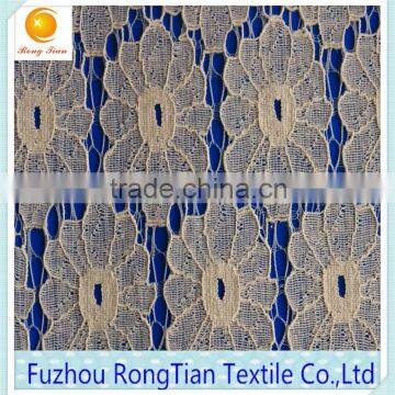 Wholesale embroidery cord lace fabric for home textlile