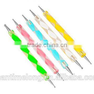 5Pcs/Set High Quality Two-Way Dotting Pen Marbleizing Painting Tool Nail Art Dot Set photo-6