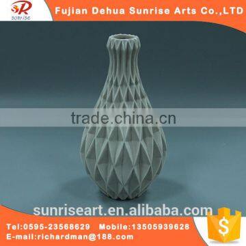 Artificial unique ceramic flower vase home decor