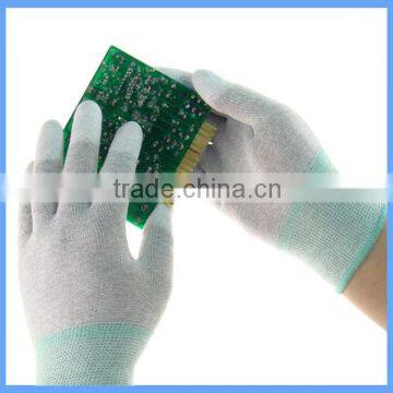 anti static glove Cleanroom esd pu top fit gloves used in Electronics Industry