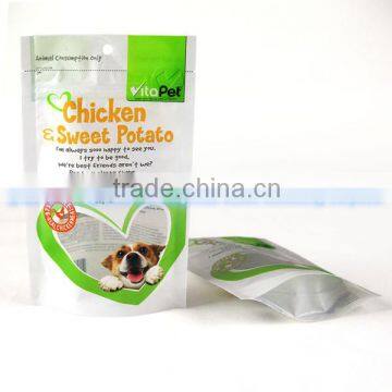 pet food packaging bag with zipper and hang hole