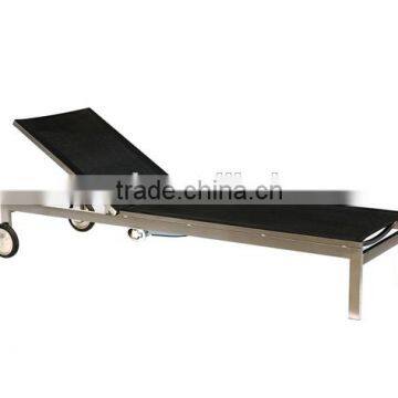Garden furniture stackable sun lounger
