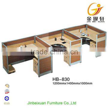 Office furniture suitable for 3 person office workstation/office furniture