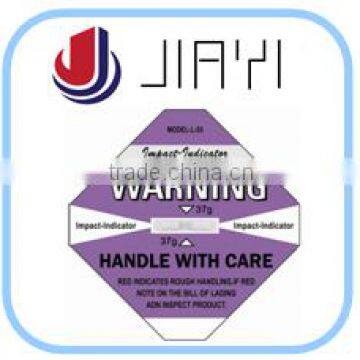 Promotions! Impact Indicator Shockwatch Label Damage Prevention Label Customize