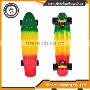 OEM Logo printed Professional newest design fish skateboard