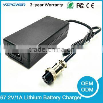 67.2V 1A Universal Lithium Battery Charger for Power Tools