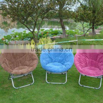 Round padded portable moon chair