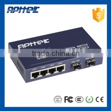 Fiber ethernet switch 12V DC 5V 1A ethernet switch