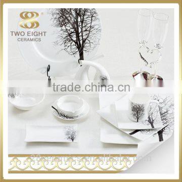 Wholesale japanese tableware, buffet tableware, white china plate