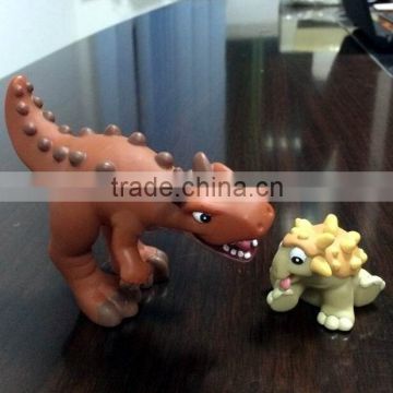 OEM rubber animal toy of dinosaurs