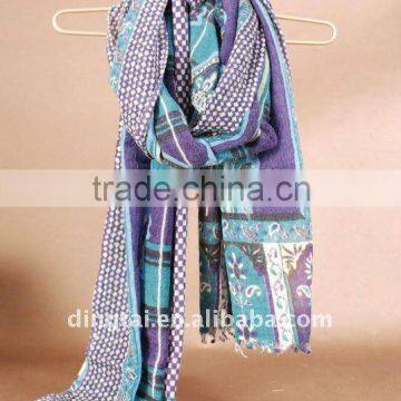 100% wool scarf , woven's scarf , fashion scarf