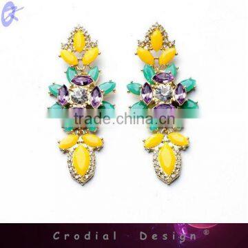 2014 Trendy Desogn Wholesale Cheap Fashion Rhinestone Earrings For Sale