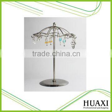 Metal Earring Stand Holder Jewelry Display With Acrylic Base