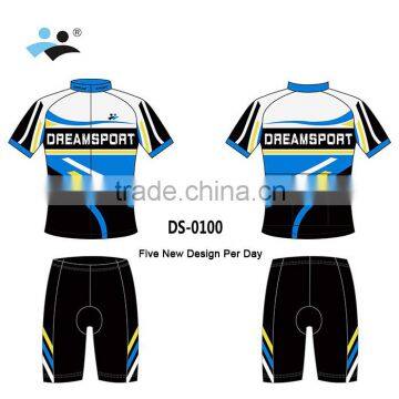 [DREAM SPORT] new design sublimated cycling jersey with shorts