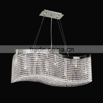 Big Rectangular Modern Luxury K9 Cystal Chandeliers Pendant Lighting                        
                                                Quality Choice
                                                    Most Popular