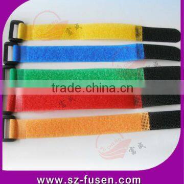 Customised nylon magic tape cable management ties