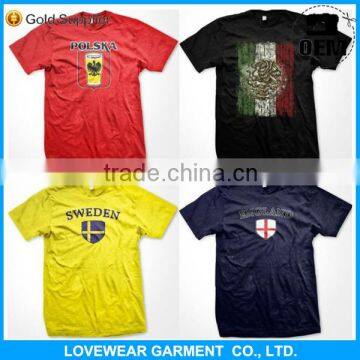 Cheap Promotional Polyester Custom T-shirt with print logo