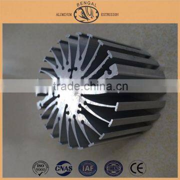 Round Hollow Aluminum Profile, Aluminum Heat Sink Extrusions photo-2