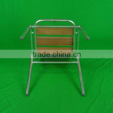 Restaurant Furniture Aliminum Modern Design Relaxing Armless Wooden Dining Chair Yc055 photo-5