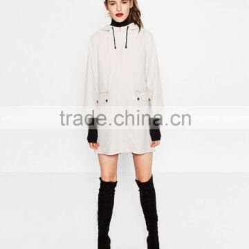 White Women Hoodies For Winter,Fleece Women Winter Hoodies