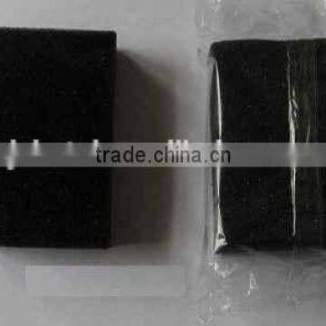 Cheap and simple black color hotel disposable shoe polish sponge