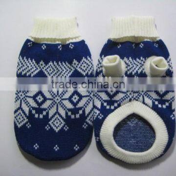 pet sweater/pet clothes with snow print