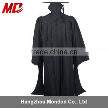 Wholesale OEM Master Gown of high qualitity in black