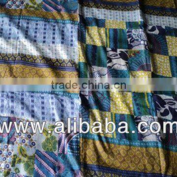 SUPER QUALITY SWEET SOFT COTTON FABRICS IN PATCH PRINTS INDIAN COTTON PRINTED FABRICS FOR USE SANGANERI JAIPURI INDIAN PRINTS