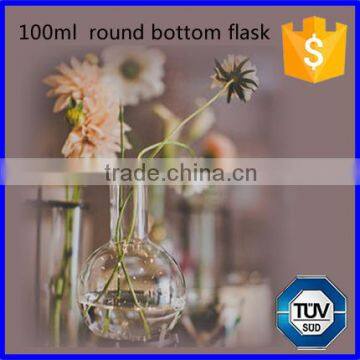 manufacturer direct round bottom wide neck 100ml boiling flask